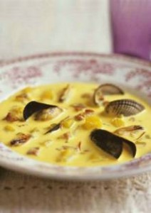 soupe de moules gratinée